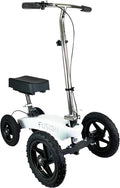 All Terrain Fusion Patented Knee Scooter with 4 Wheel Steering - Knee Walker for Adults for Foot Surgery, Broken Ankle, Foot Injuries - Heavy Duty Knee Rover Scooter for Broken Foot