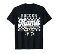 Soccer Mama Checkered Soccer Mom T-Shirt - Minimalist Print Men Women