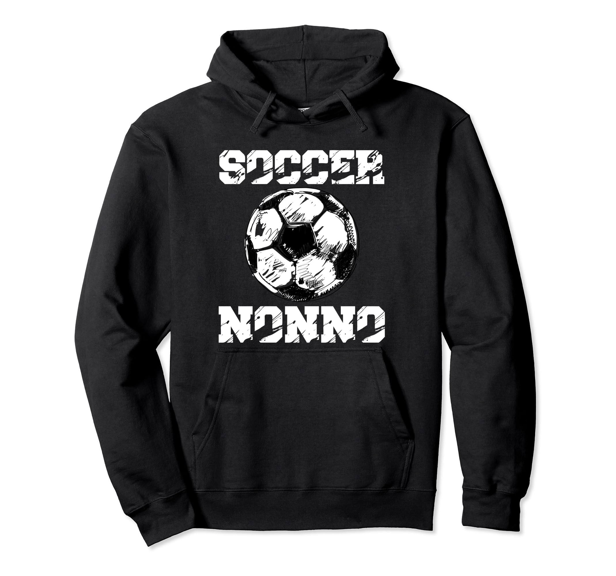 Soccer Nonno Funny Soccer Player Nonno Hoodie - Minimalist Print for Adults