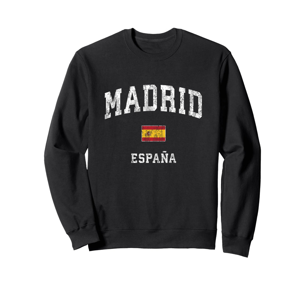 Madrid Spain Espana Athletic Sports Sweatshirt - Trendy Graphic Unisex