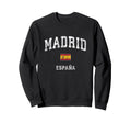 Madrid Spain Espana Athletic Sports Sweatshirt - Trendy Graphic Unisex