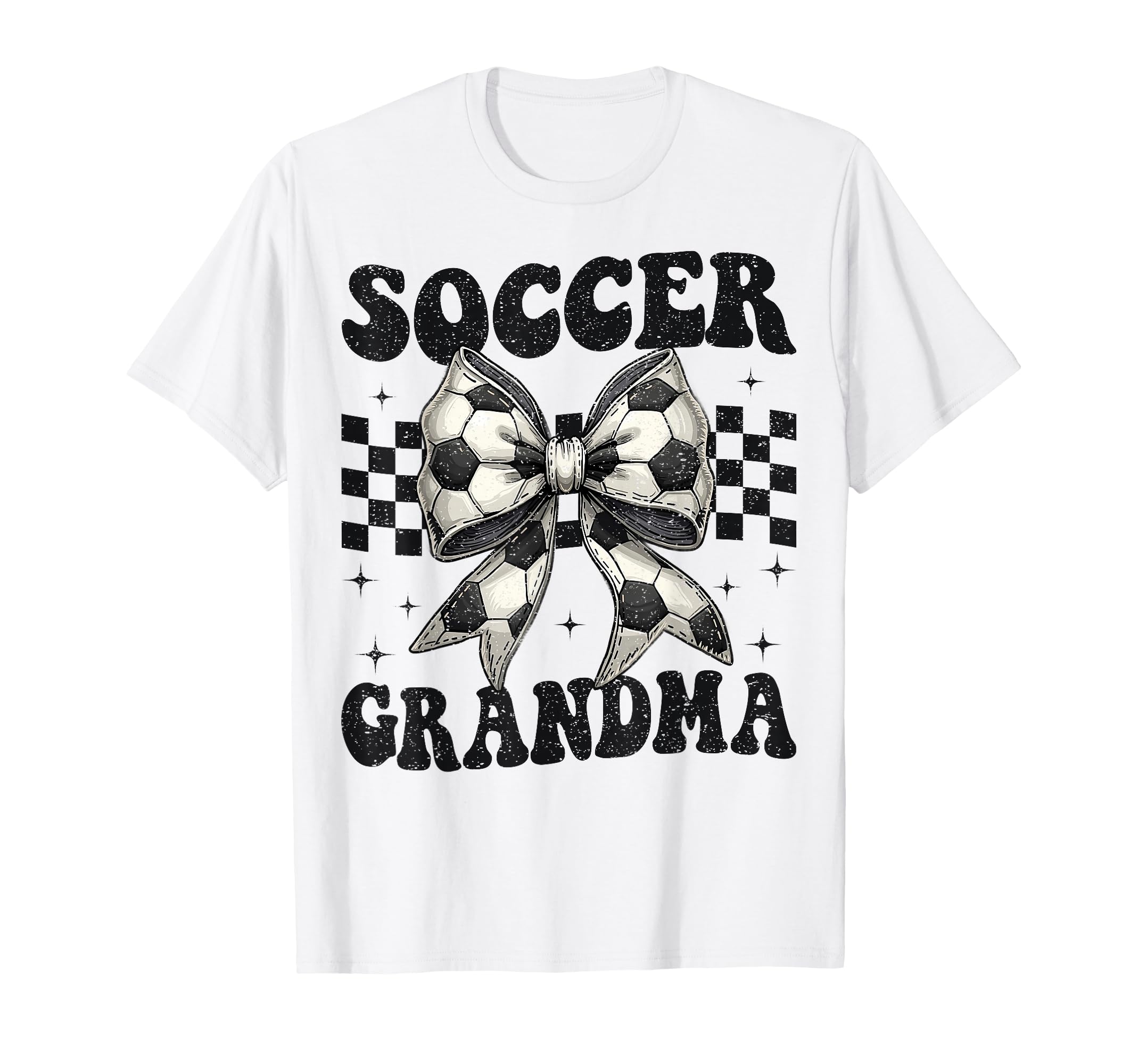 Soccer Grandma Funny Coquette Bow T-Shirt - Custom Art Print Men Women