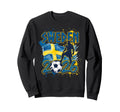 Sweden Swe 26 Fan Swedish Flag Sweatshirt - Aesthetic Graphic for Adults