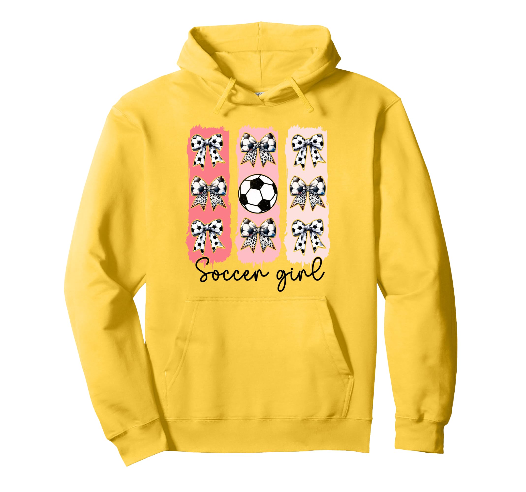Soccer Coquette Bow Soccer Soccer Hoodie - Casual Everyday Wear Unisex
