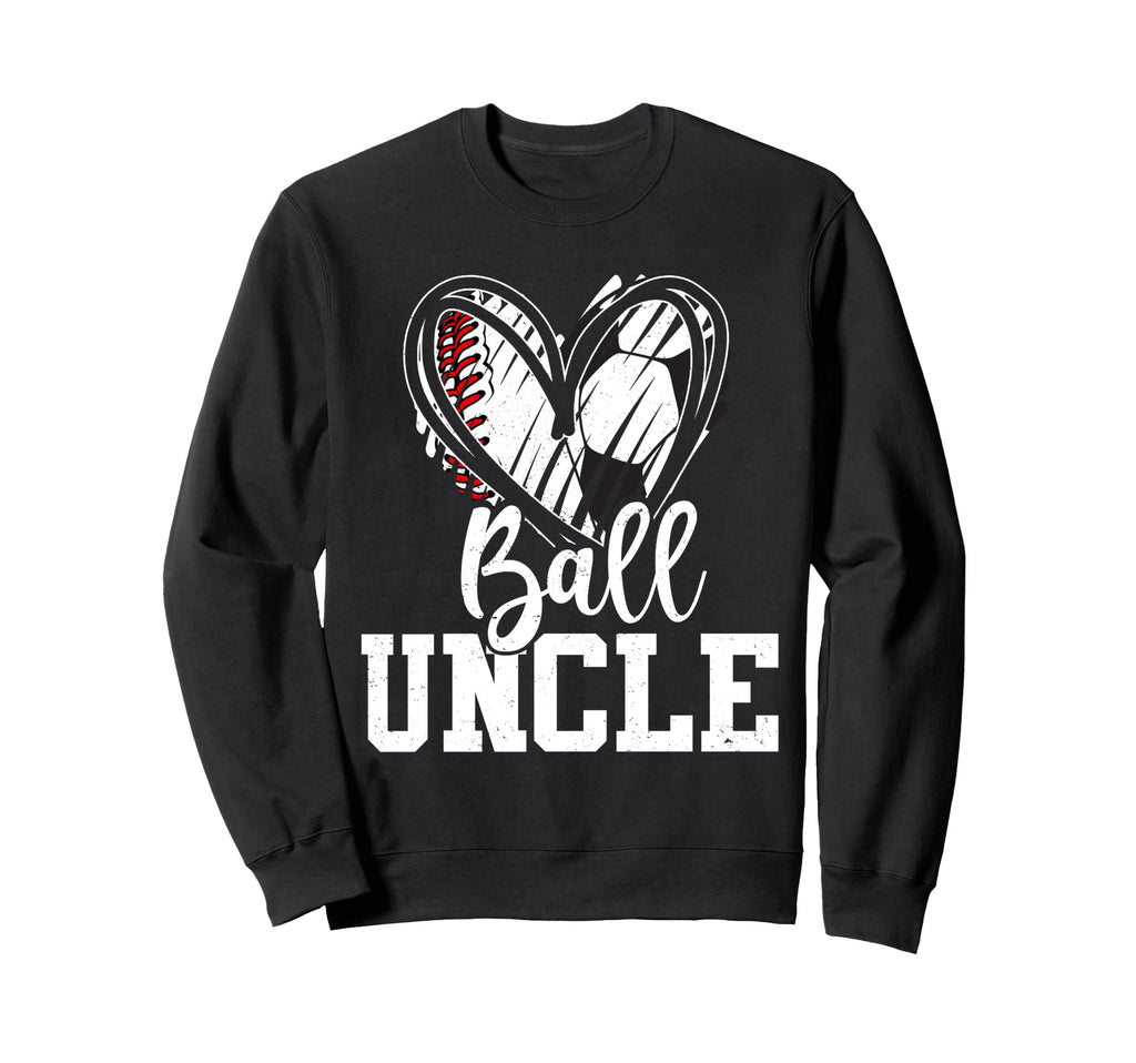 Ball Uncle Heart Baseball Soccer Ball T-Shirt - Aesthetic Graphic Men Women