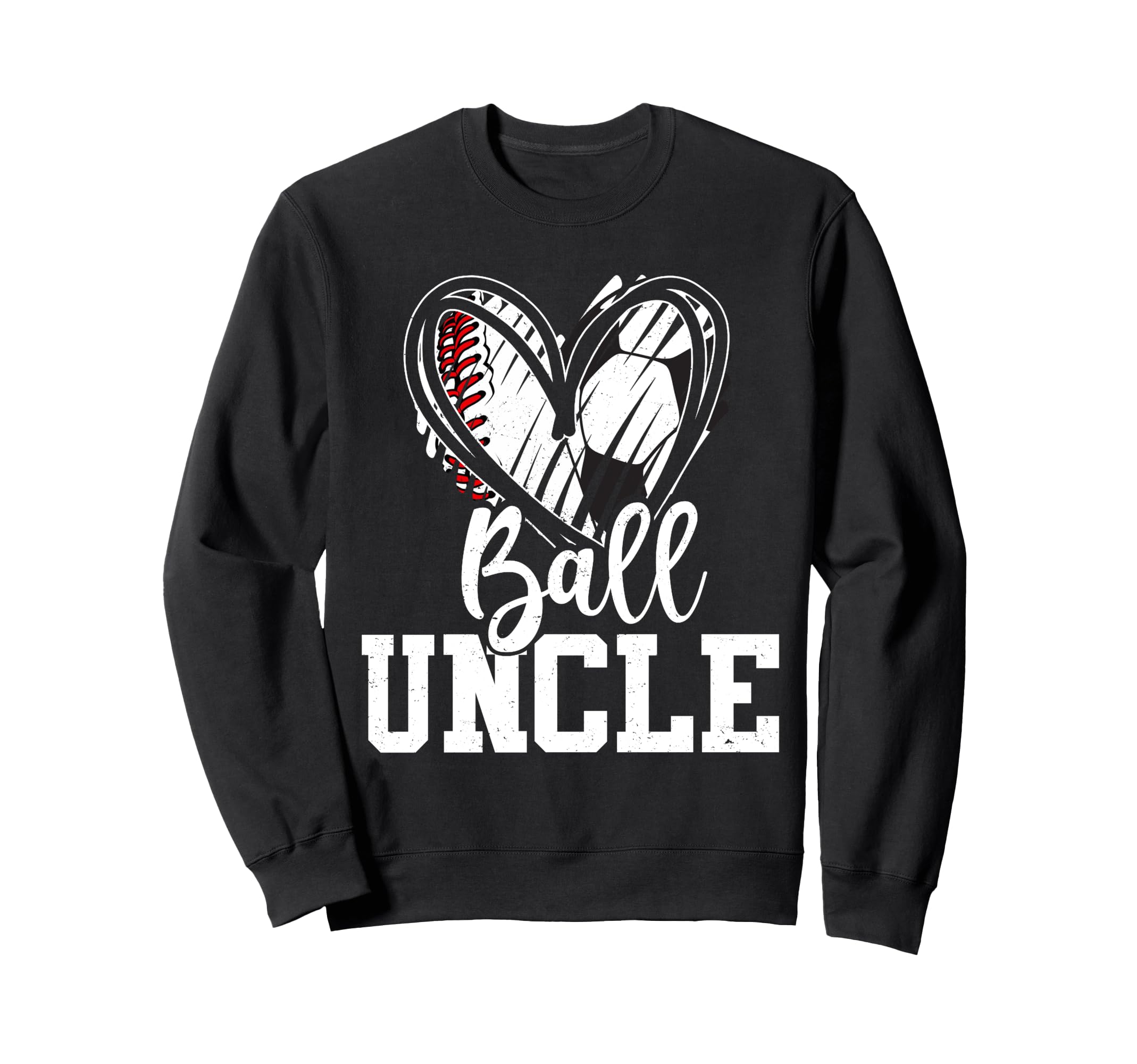 Ball Uncle Heart Baseball Soccer Ball T-Shirt - Aesthetic Graphic Men Women