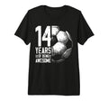 14Th Birthday Soccer Player Football 14 T-Shirt - Trendy Graphic Men Women