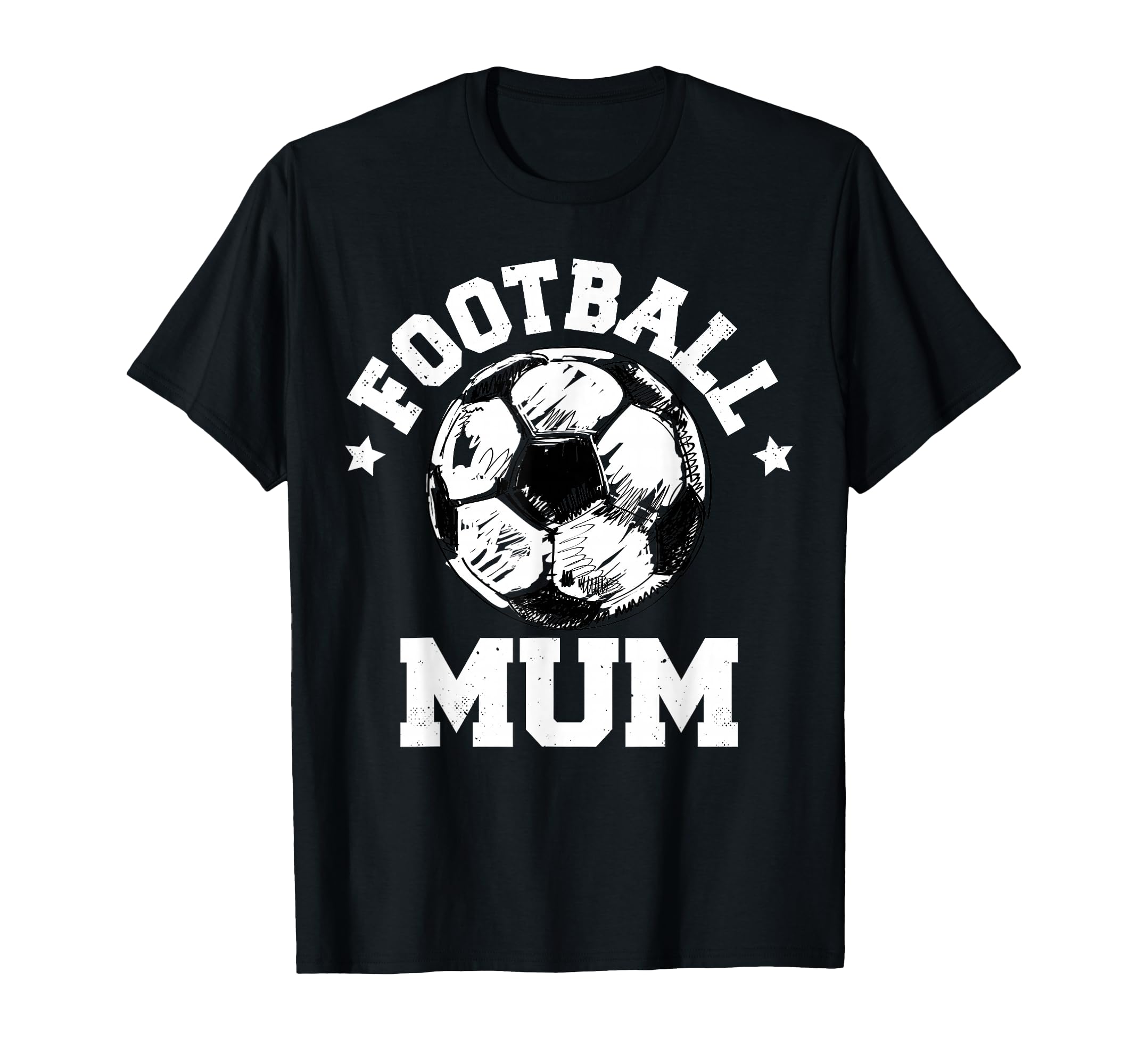 Football Mum Sketch Soccer Ball Proud T-Shirt - Streetwear Style Men Women