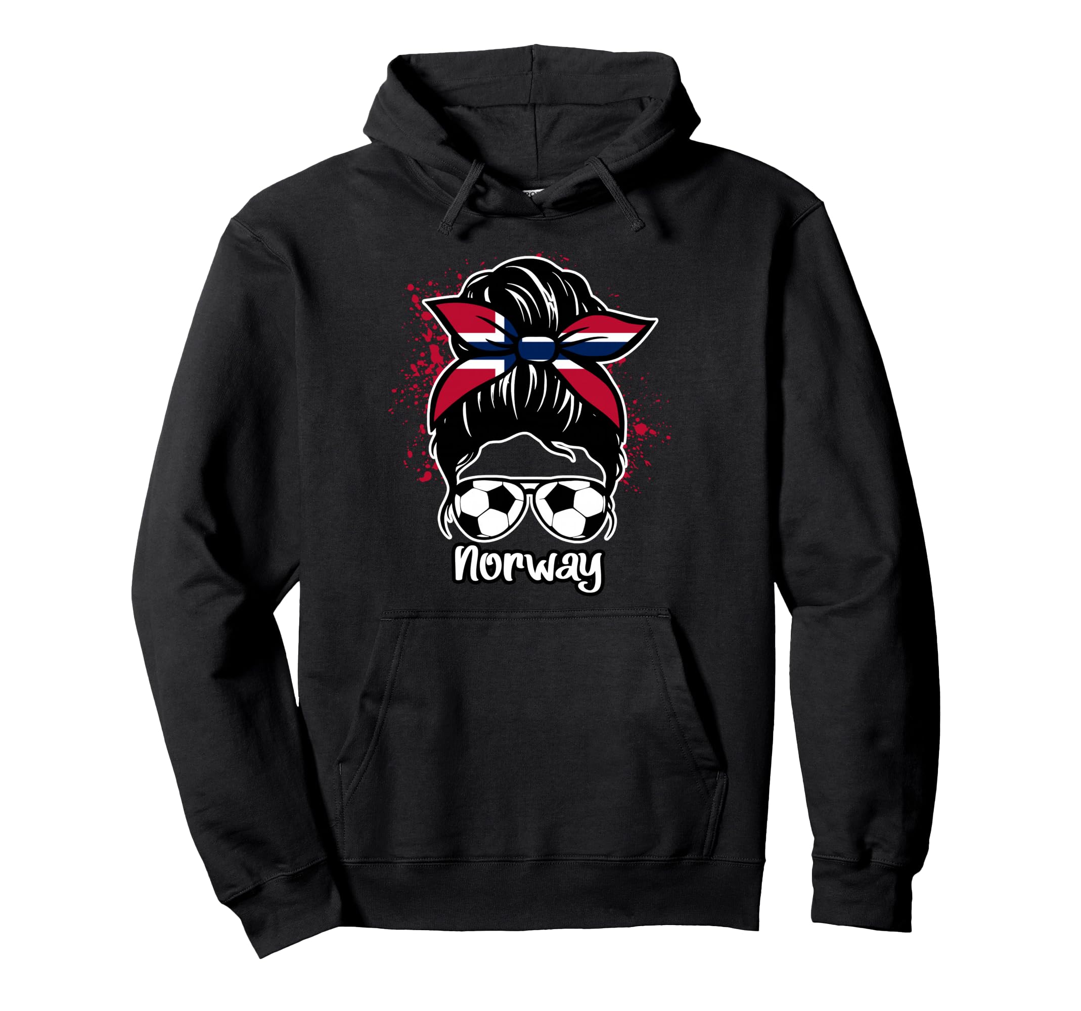 Norway Football Game Player Soccer Fan Hoodie - Trendy Graphic for Adults