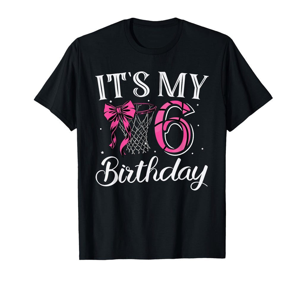 Its My 6 Six Years Birthday Coquette T-Shirt - Novelty Apparel Unisex