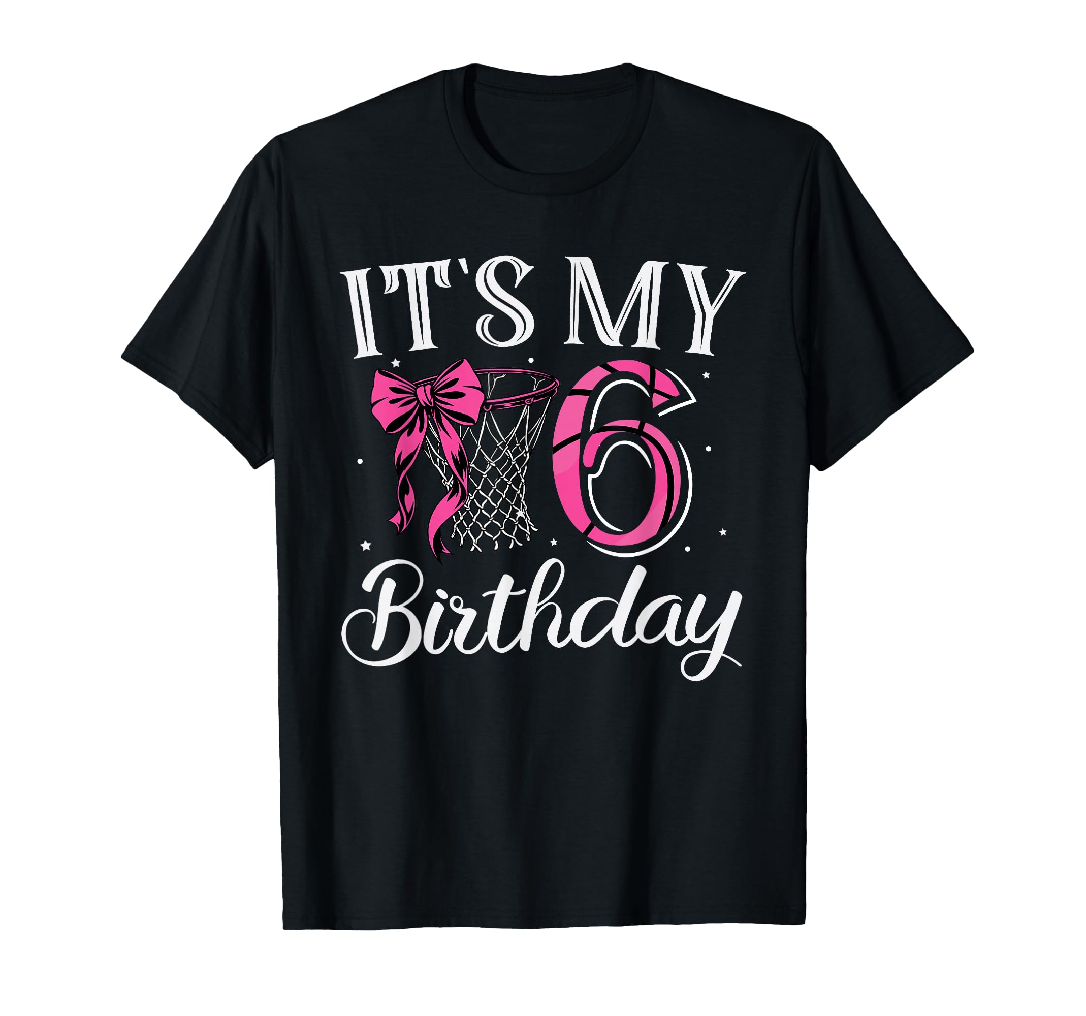 Its My 6 Six Years Birthday Coquette T-Shirt - Novelty Apparel Unisex