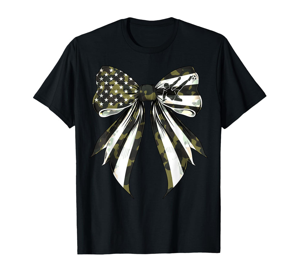 Soccer Player 4Th July American T-Shirt - Casual Everyday Wear for Adults