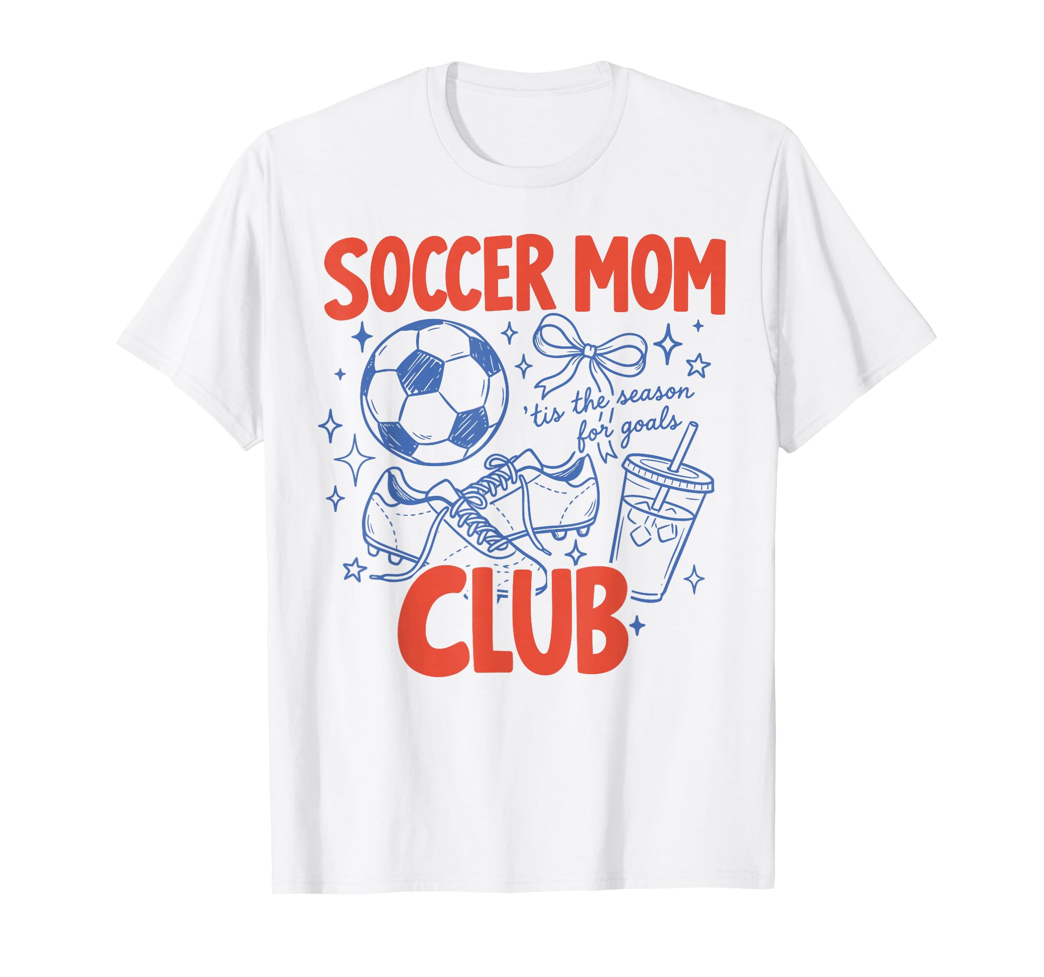 Sport Mom Coquette Bow Iced Coffee T-Shirt - Fun Novelty Design Unisex