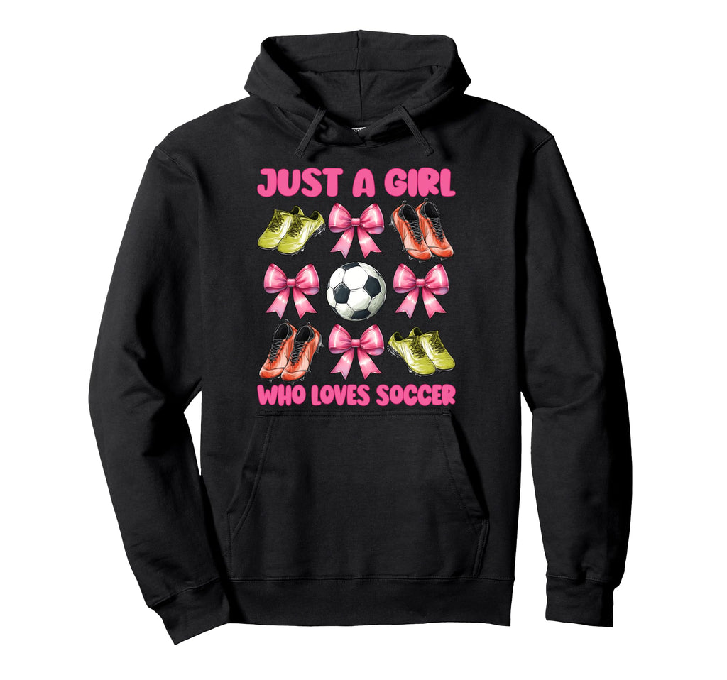 Just Who Loves Soccer Mom Mothers Day Hoodie - Graphic Print Men Women