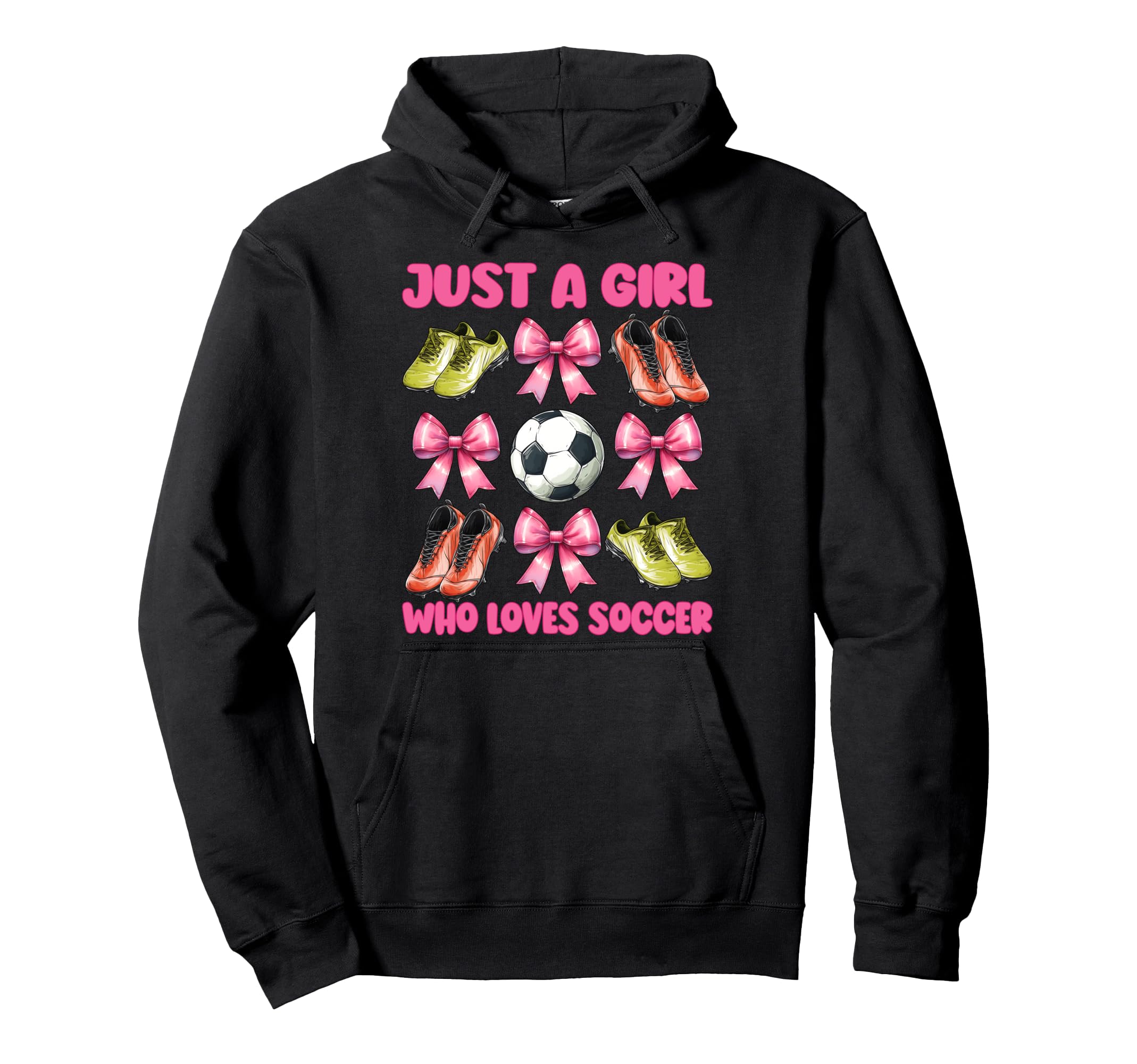 Just Who Loves Soccer Mom Mothers Day Hoodie - Graphic Print Men Women