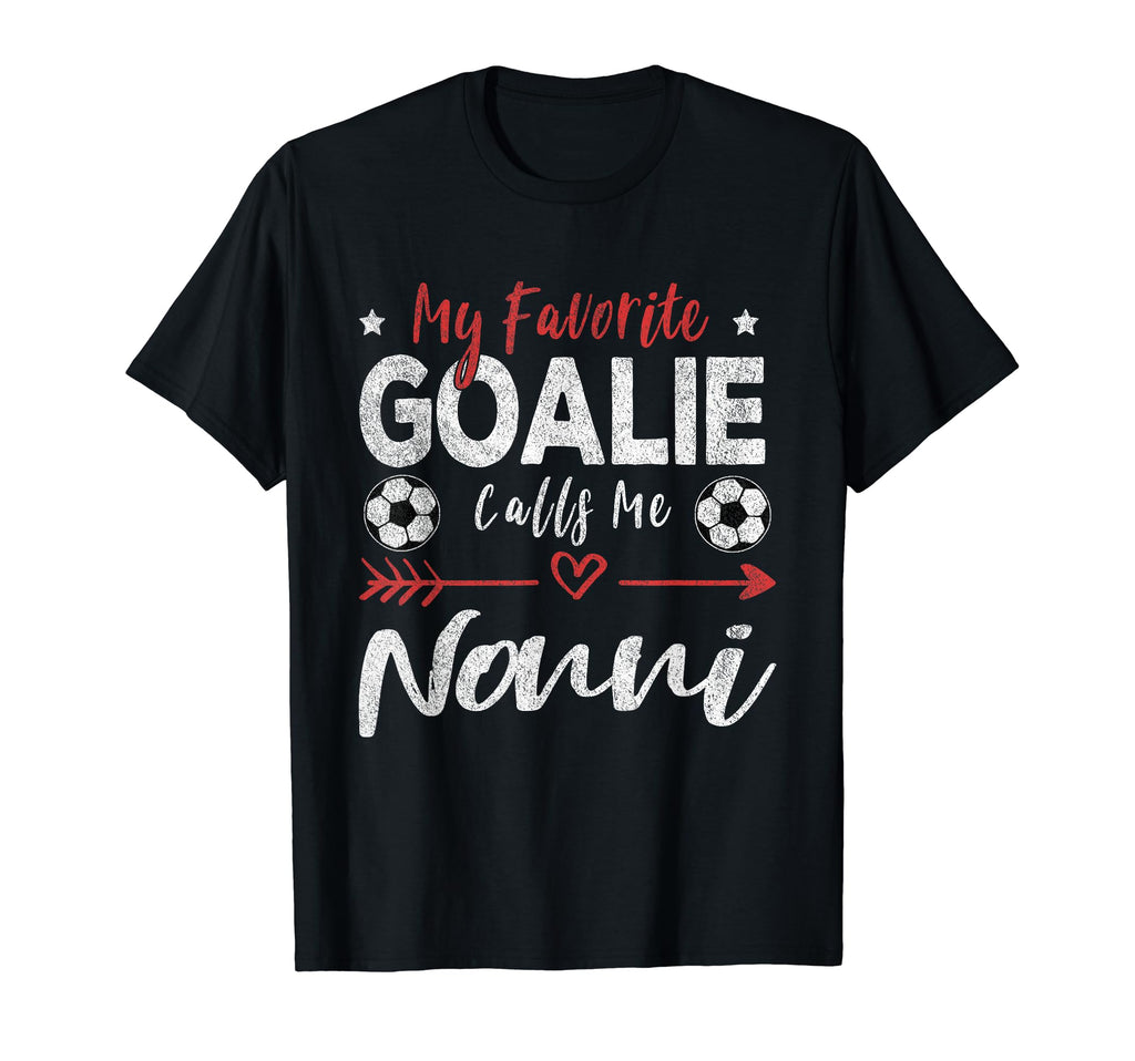 My Favorite Goalie Calls Me Nonni Italian T-Shirt - Novelty Apparel Unisex