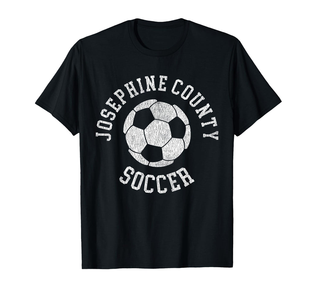 Josephine County Soccer Distressed 90S T-Shirt - Graphic Print Men Women
