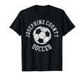 Josephine County Soccer Distressed 90S T-Shirt - Graphic Print Men Women