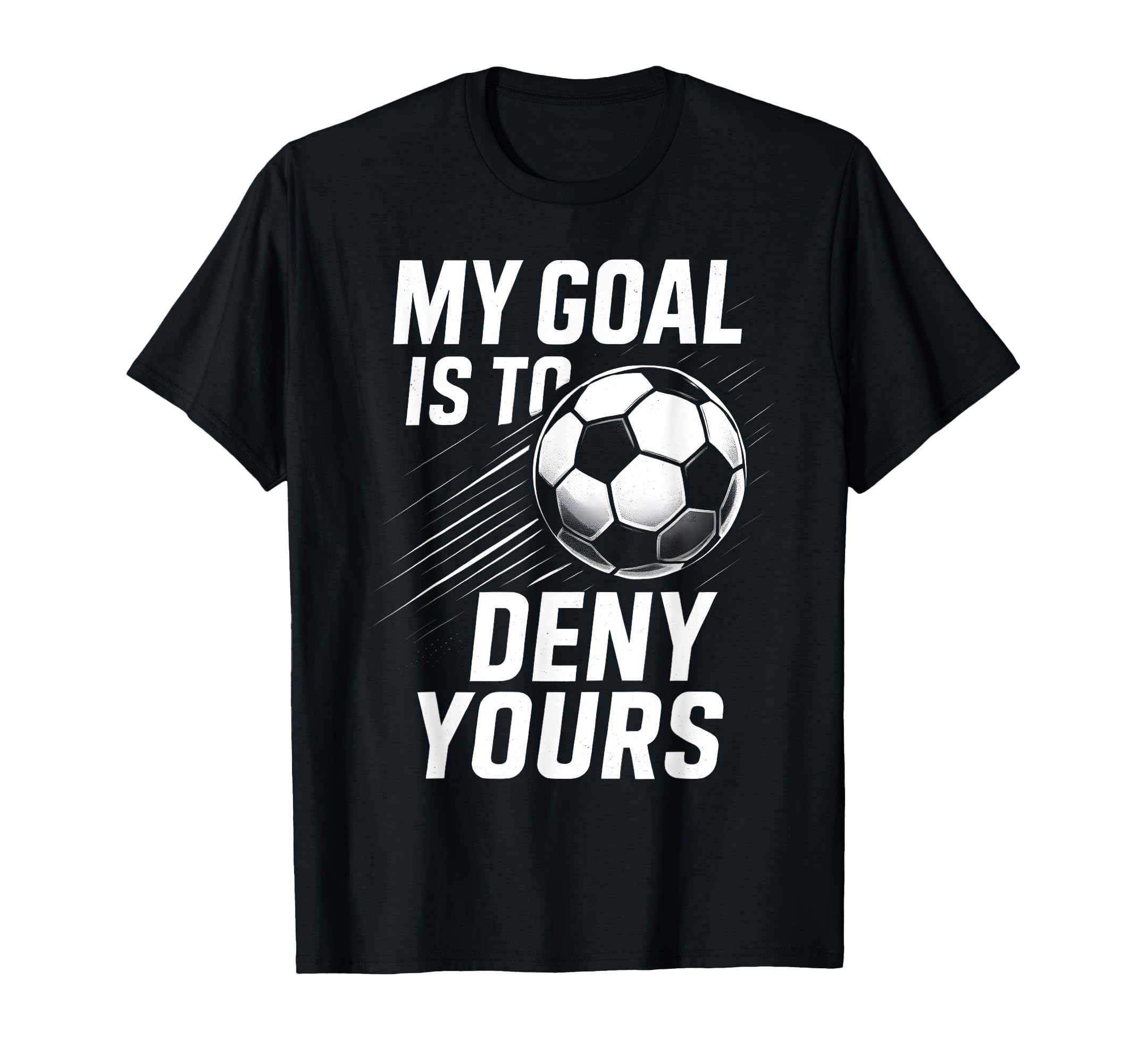Competitive Soccer Goalkeeper T-Shirt - Novelty Apparel for Adults