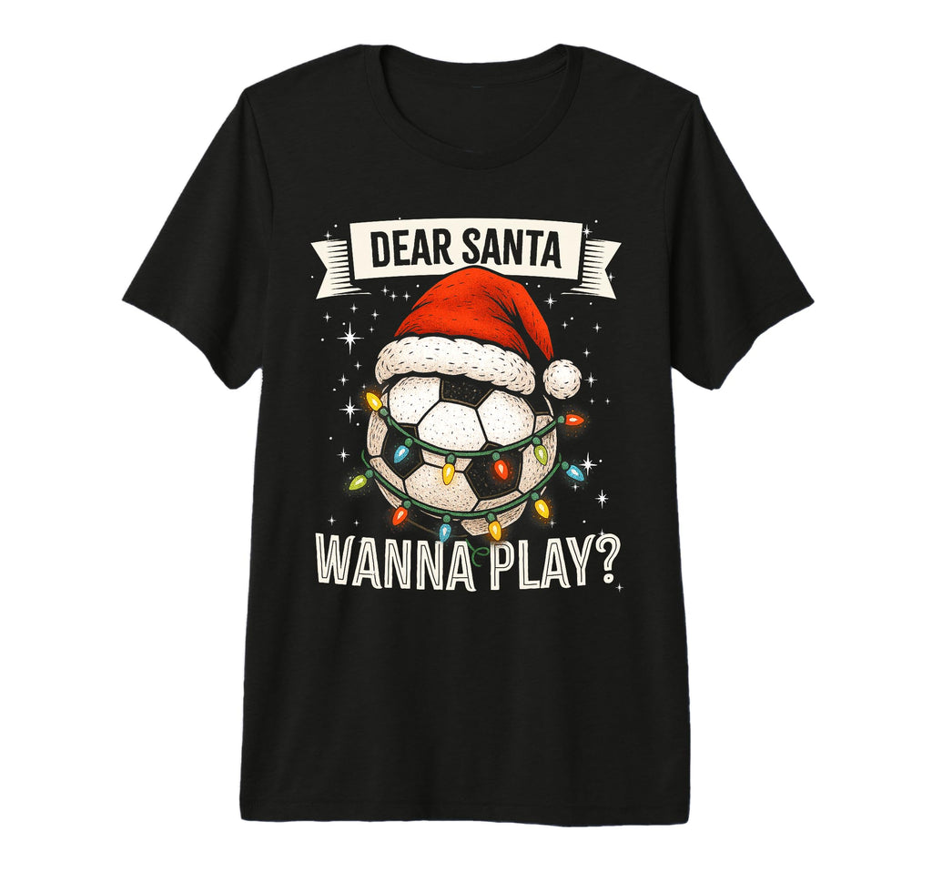 Soccer Player Funny Hat Lights And Ball T-Shirt - Graphic Print for Adults
