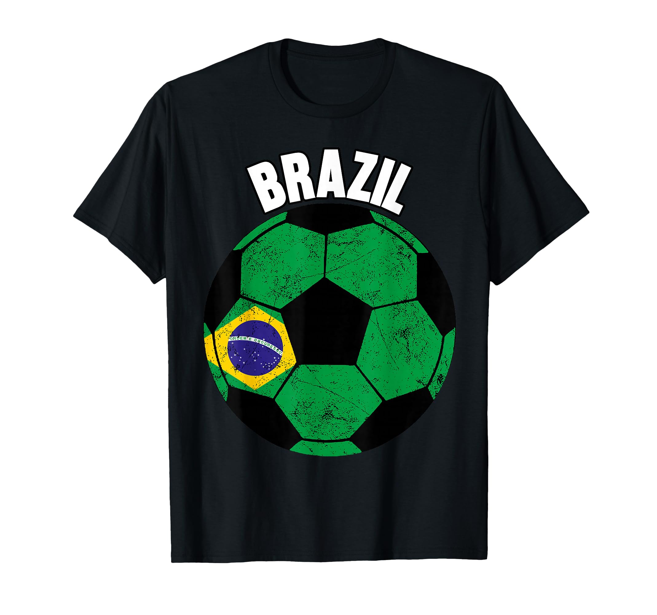 Brazil Football Fan Soccer Game Player T-Shirt - Minimalist Print Unisex