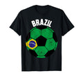 Brazil Football Fan Soccer Game Player T-Shirt - Custom Art Print Unisex