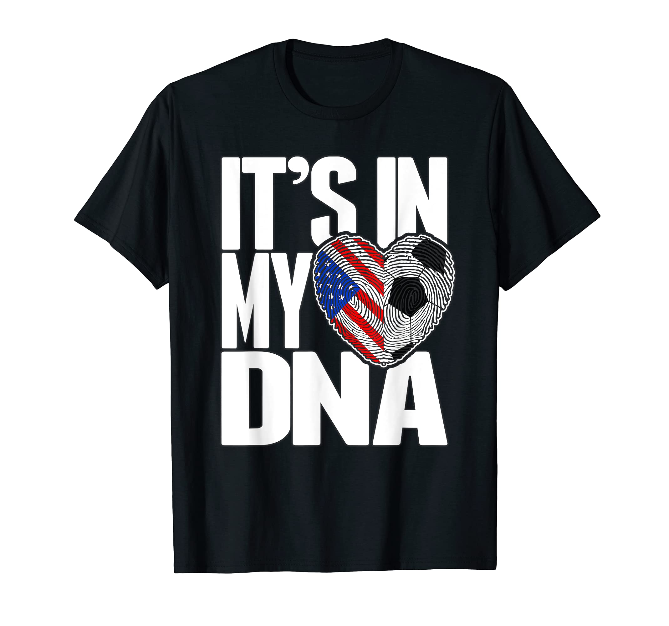 Its My Dna Fingerprints Soccer T-Shirt - Aesthetic Graphic Unisex