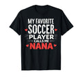 Proud Soccer Nana Funny Grandma T-Shirt - Casual Everyday Wear for Adults