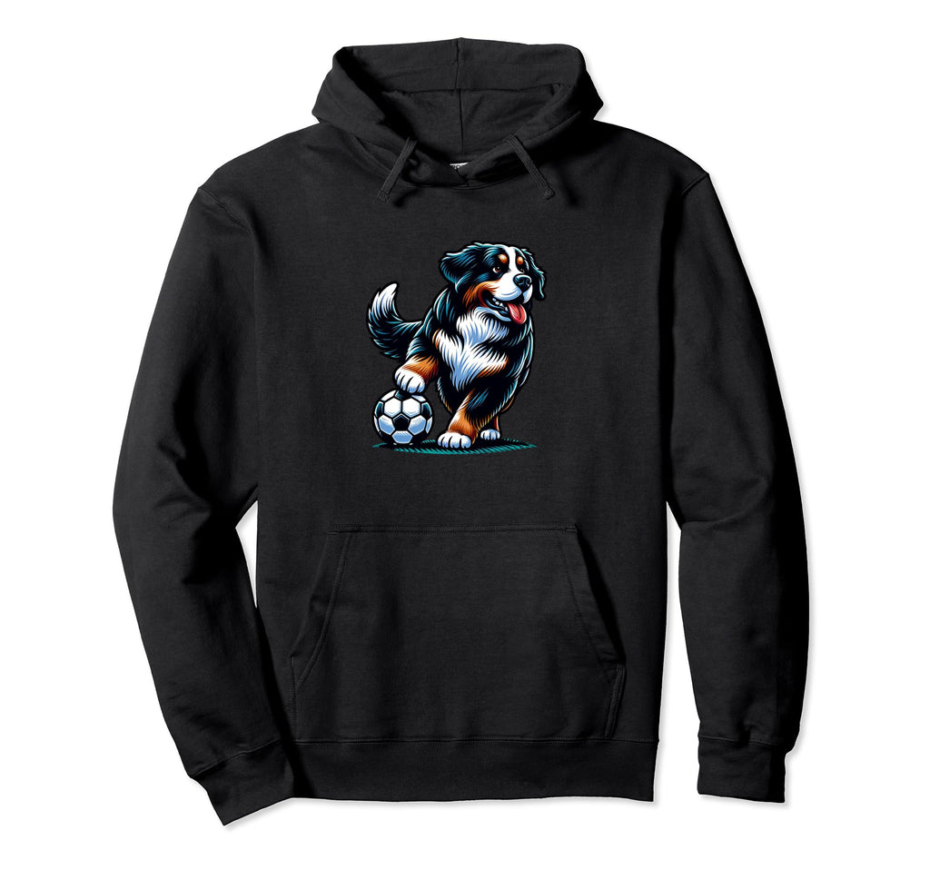 Bernese Mountain Dog Soccer Champion Player Hoodie - Trendy Graphic Unisex