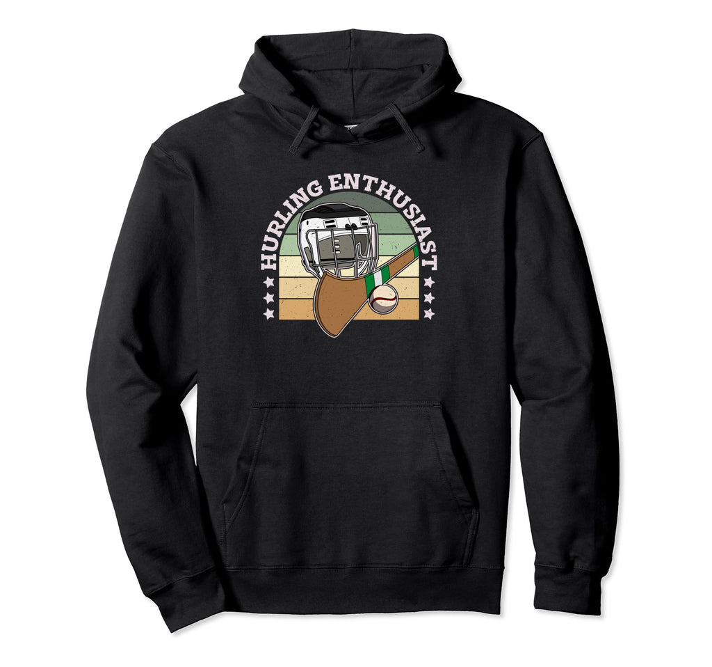 Hurling Helmet Athletic Goalkeeper Hoodie - Fun Novelty Design for Adults