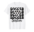 Soccer Sister Soccer Sis Coquette Bow T-Shirt - Streetwear Style for Adults