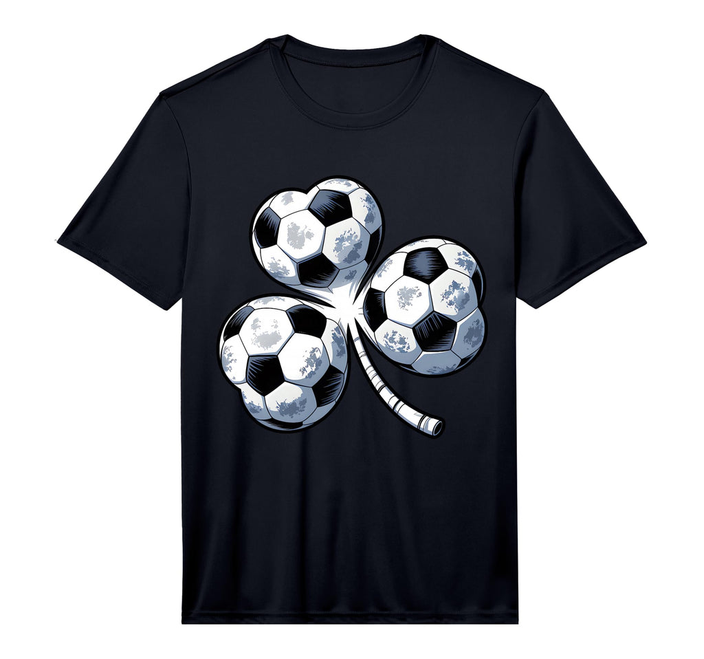 Soccer St Patricks Day Shamrock Green T-Shirt - Unique Graphic Men Women