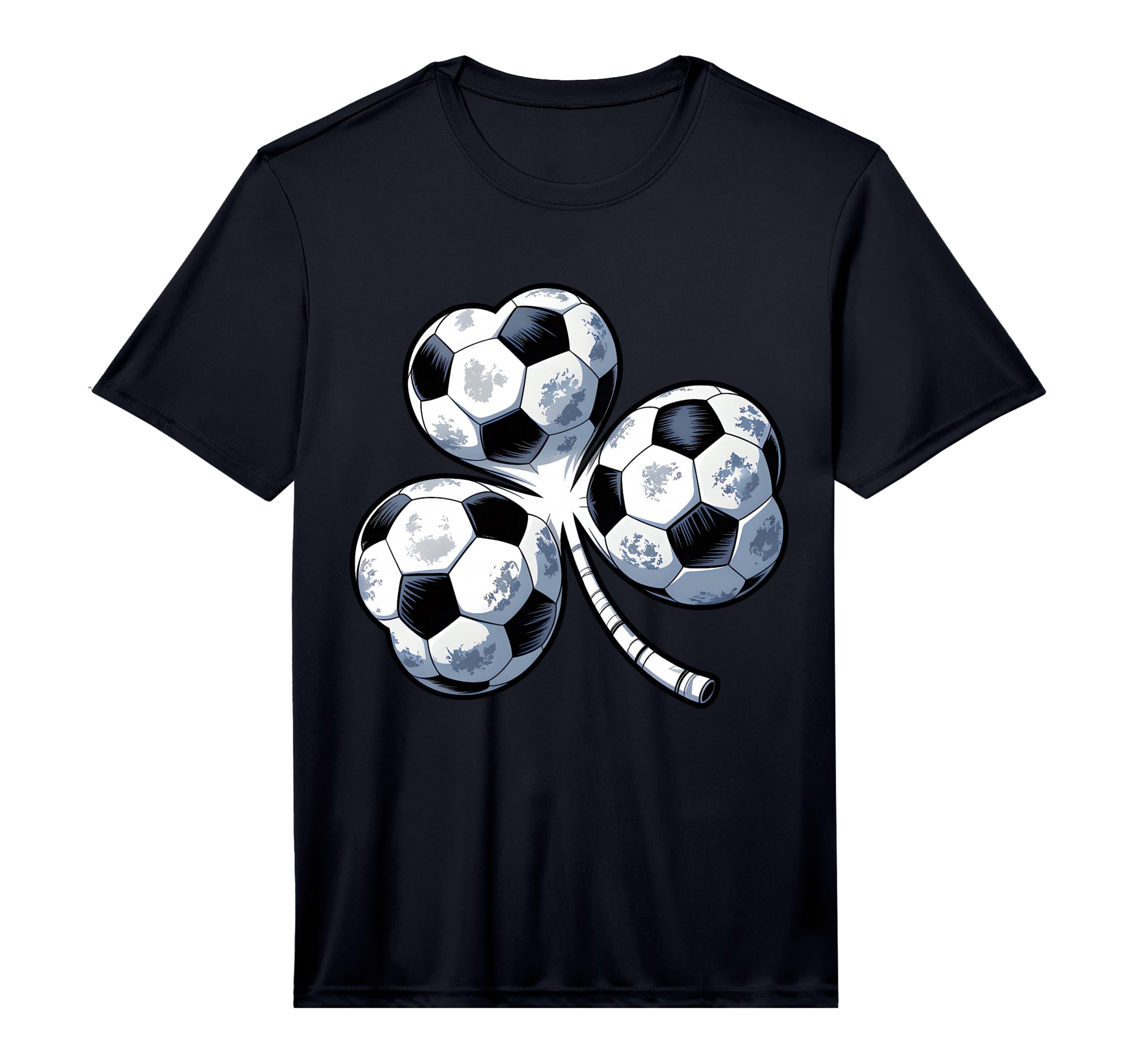 Soccer St Patricks Day Shamrock Green T-Shirt - Unique Graphic Men Women