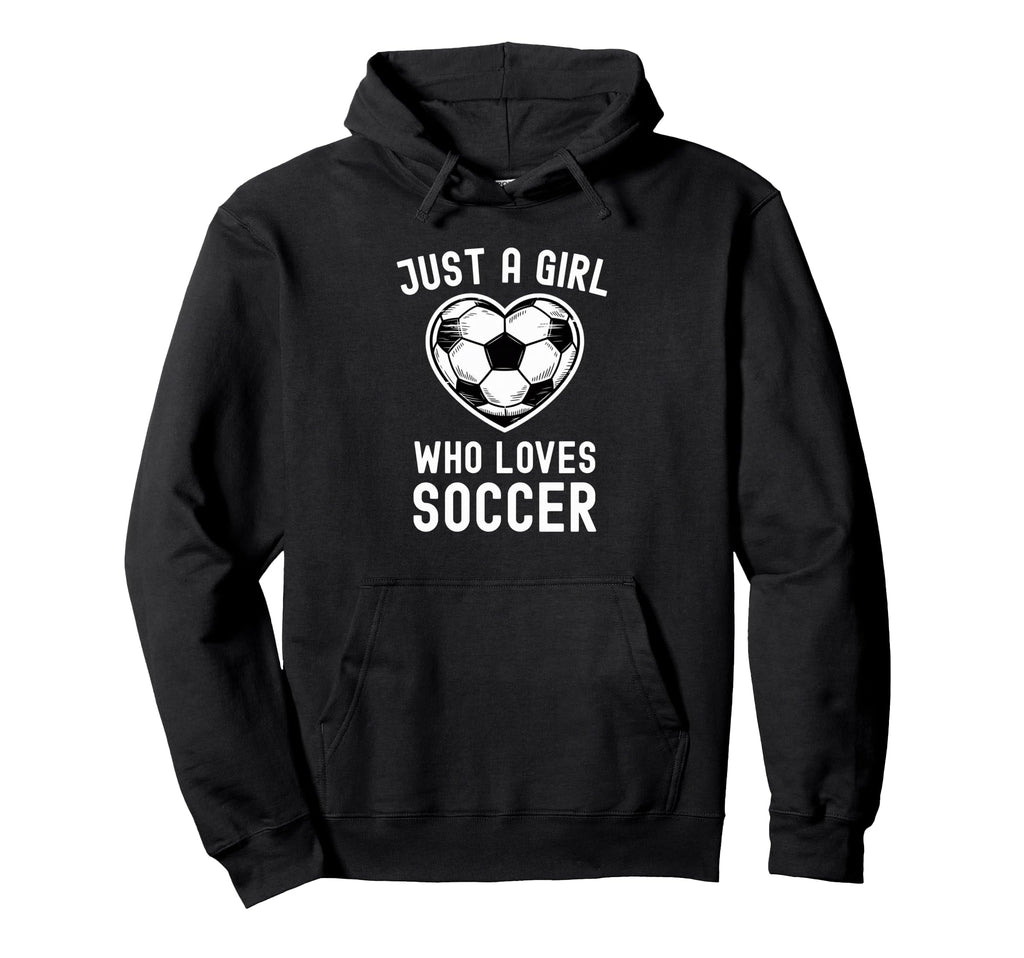 Just Who Loves Soccer Heart Player Hoodie - Aesthetic Graphic Men Women