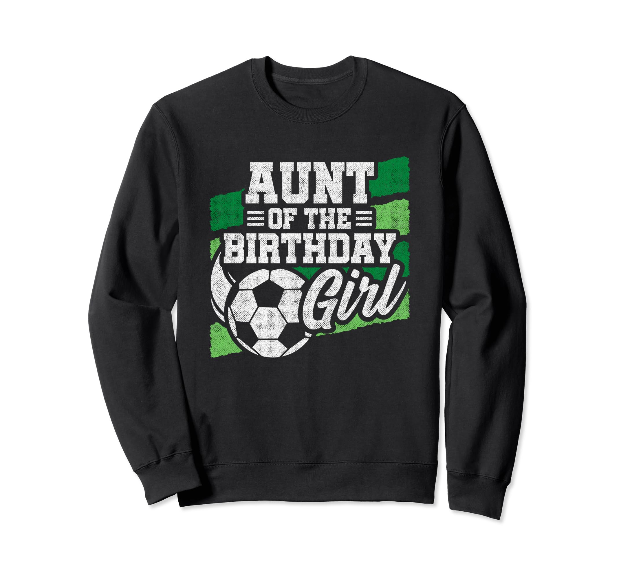 Soccer Birthday Birthday Aunt Sweatshirt - Minimalist Print Men Women
