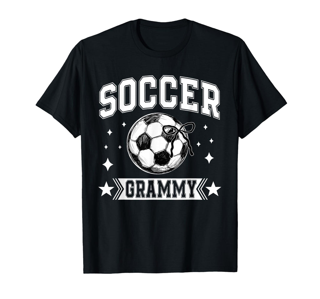 Coquette Bow Soccer Grammy Soccer T-Shirt - Custom Art Print for Adults