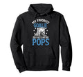 My Favorite Ice Hockey Goalie Pops Ice Hoodie - Unique Graphic Men Women