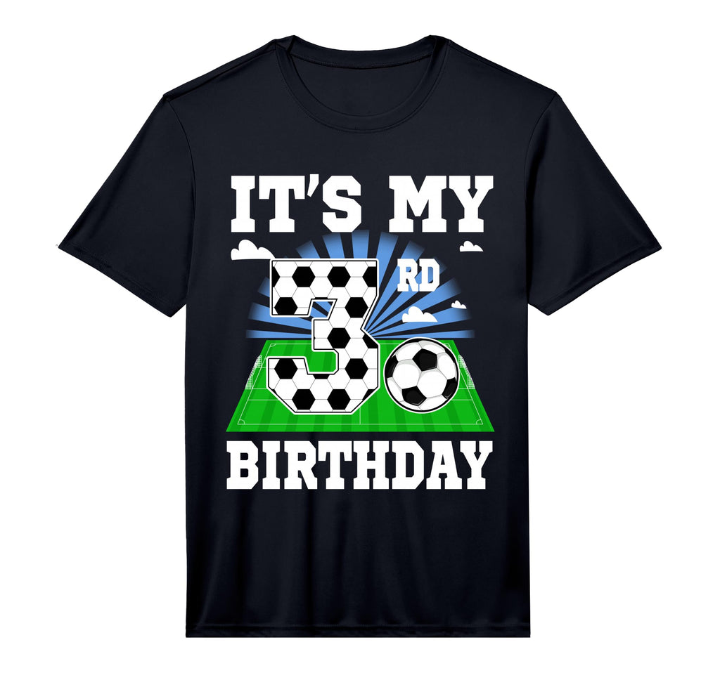 3 Year Old Its My 3Rd Birthday Soccer T-Shirt - Minimalist Print Unisex