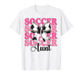 Womens Coquette Bow Ribbon Soccer T-Shirt - Fun Novelty Design Men Women