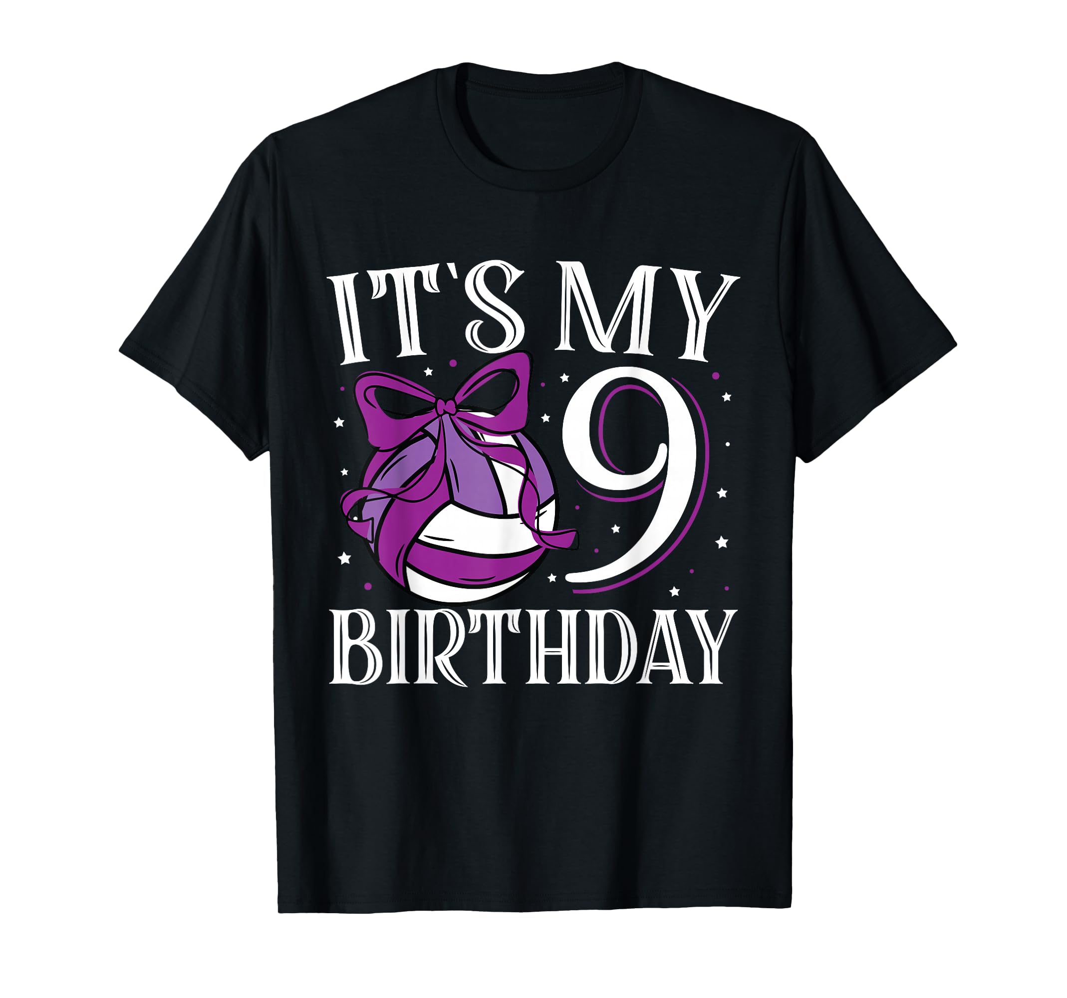 Its My Nine 9 Birthday Volleyball T-Shirt - Trendy Graphic Men Women