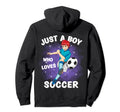 Just Who Loves Soccer Funny Hoodie - Trendy Graphic Men Women