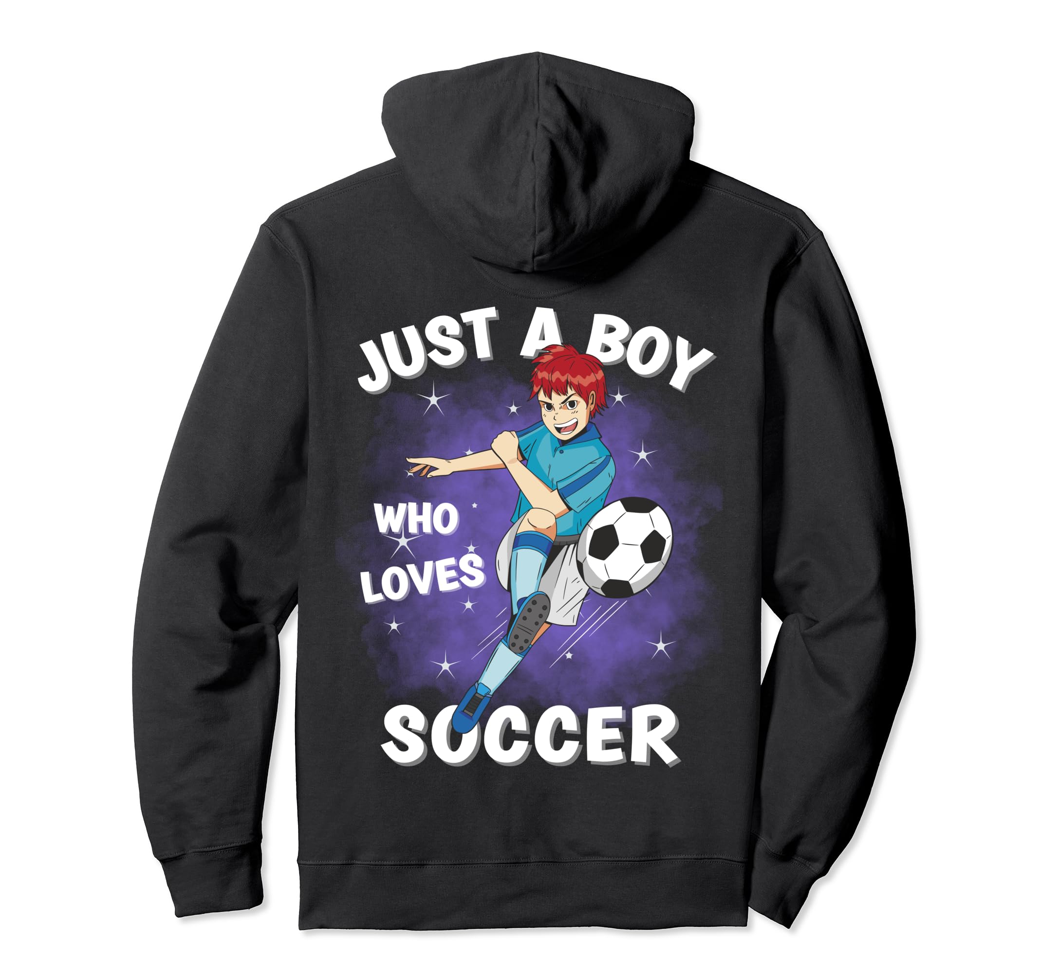 Just Who Loves Soccer Funny Hoodie - Trendy Graphic Men Women