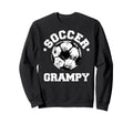 Soccer Grampy Soccer Ball Distressed Sweatshirt - Custom Art Print Unisex