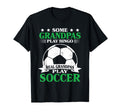 Real Grandpas Play Soccer Grandfather T-Shirt - Unique Graphic Unisex