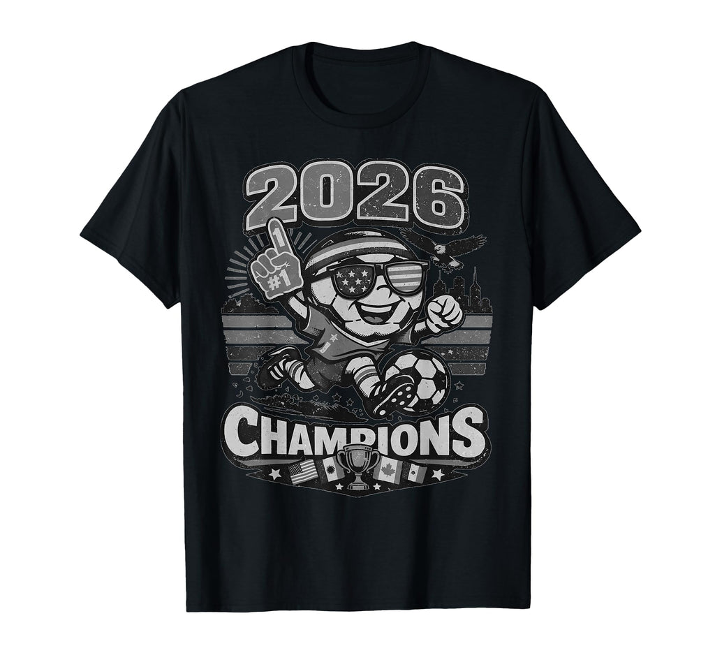 Soccer 2026 Champions Gift Club Fan T-Shirt - Fun Novelty Design Unisex
