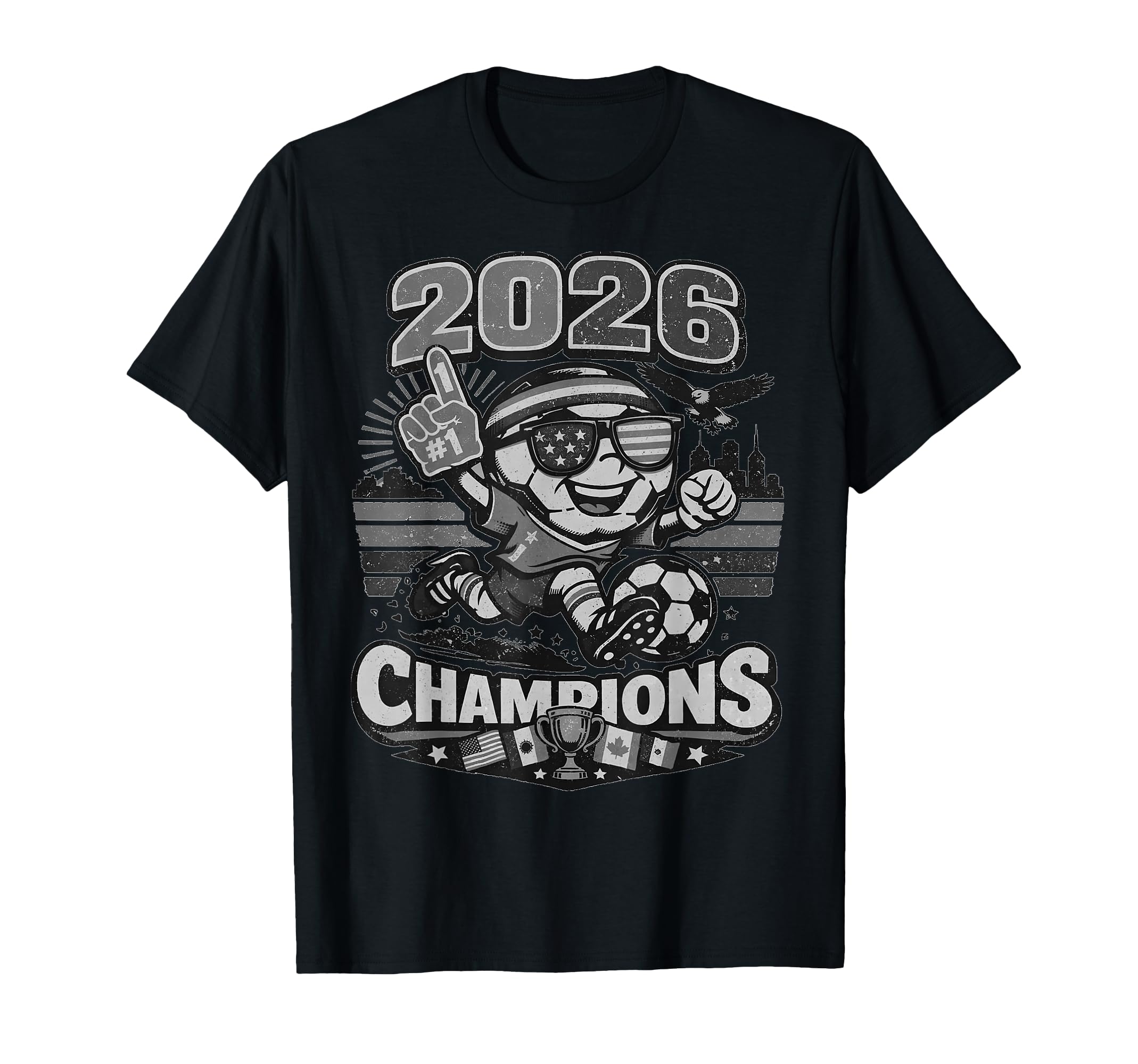 Soccer 2026 Champions Gift Club Fan T-Shirt - Fun Novelty Design Unisex