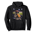 Funny Patriotic Raccoon Eating Hot Dog Hoodie - Trendy Graphic Unisex