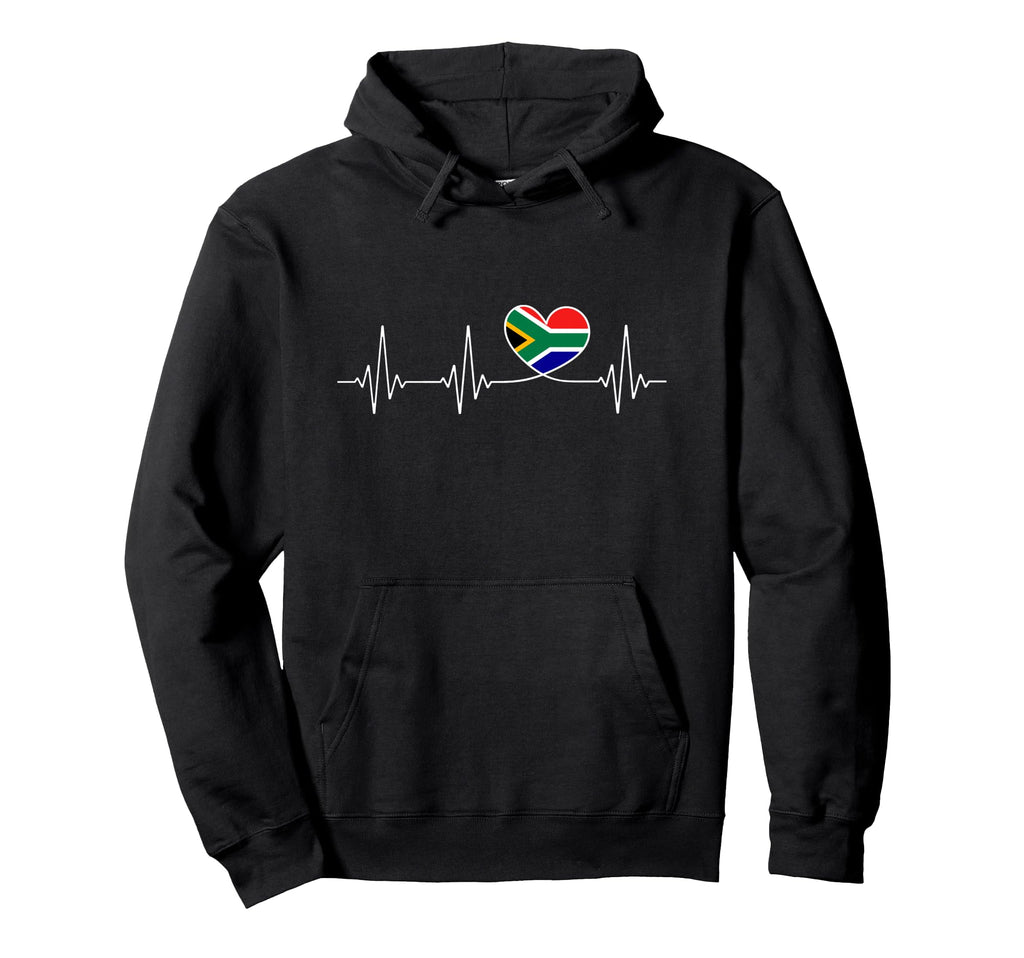 Suid Afrika Love And South African Flag Hoodie - Novelty Apparel Unisex