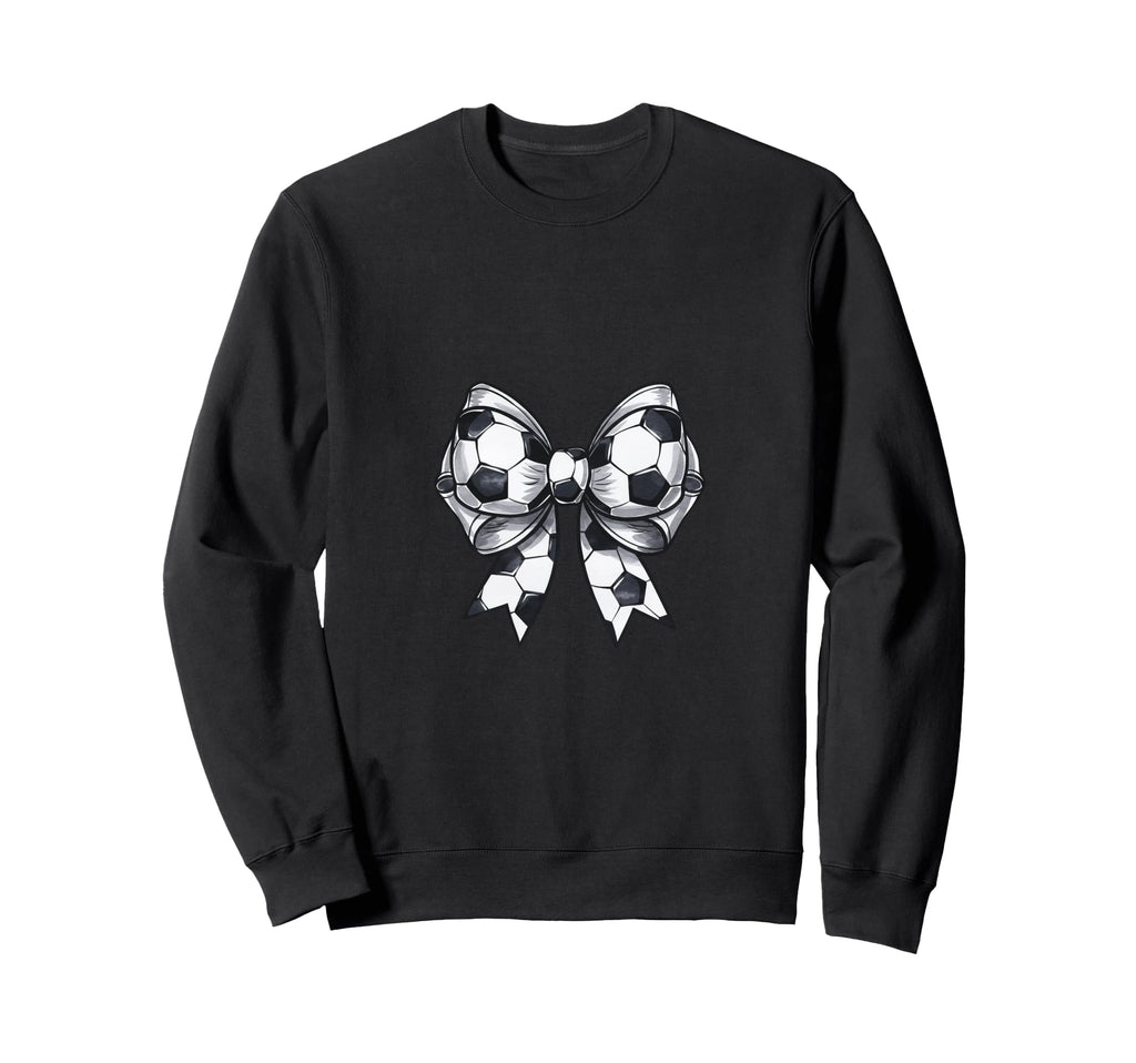 Coquette Soccer Bow Matching Family Sweatshirt - Fun Novelty Design Unisex