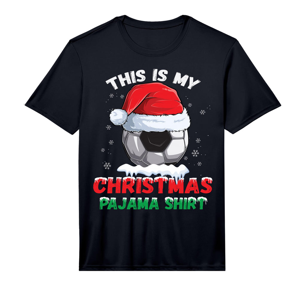 This Is My Pajama Soccer Santa Hat T-Shirt - Streetwear Style Unisex